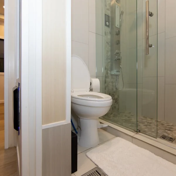 Bathroom with RV shower