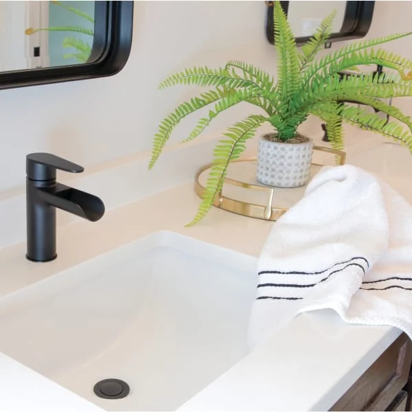 RV bathroom sink upgrade