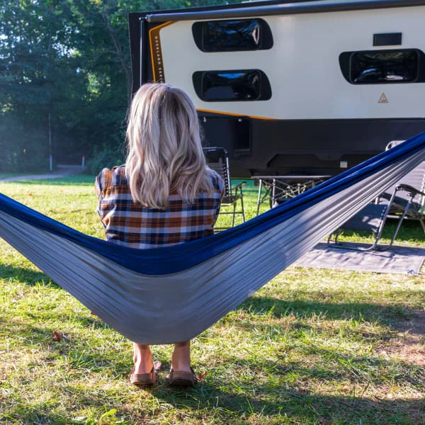 Camping gear and supplies like hammocks can create the perfect campsite