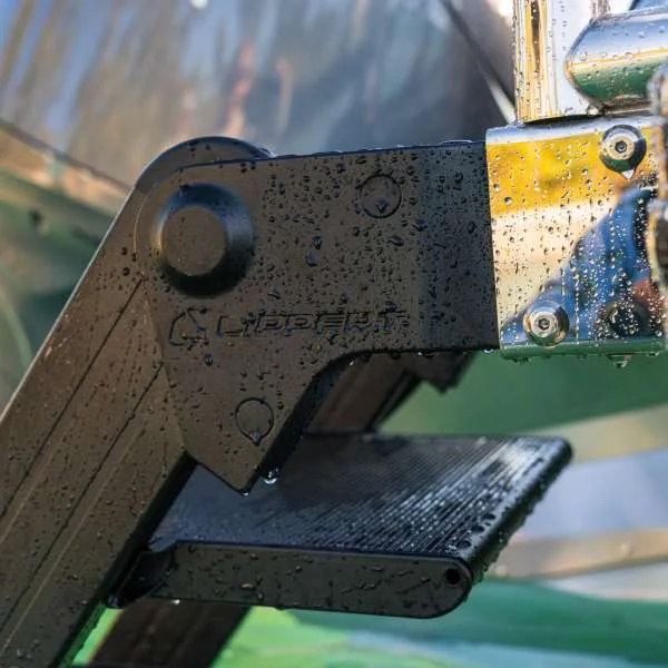 No-Pinch Folding Pontoon Ladder