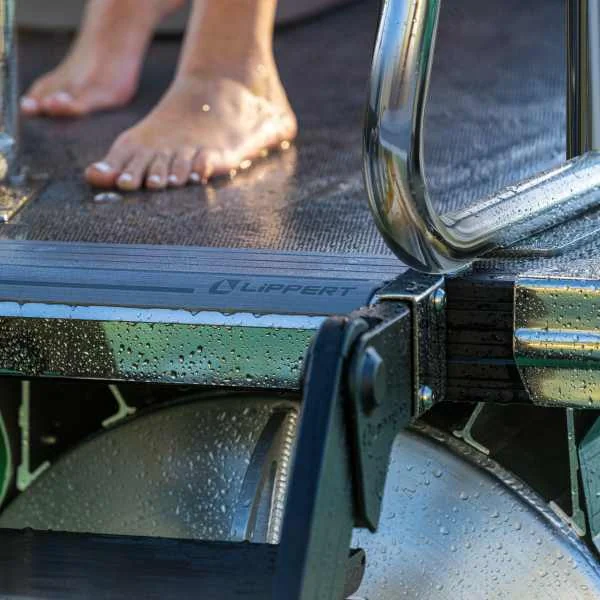 Flush-Mount Pontoon Boat Ladder Installation