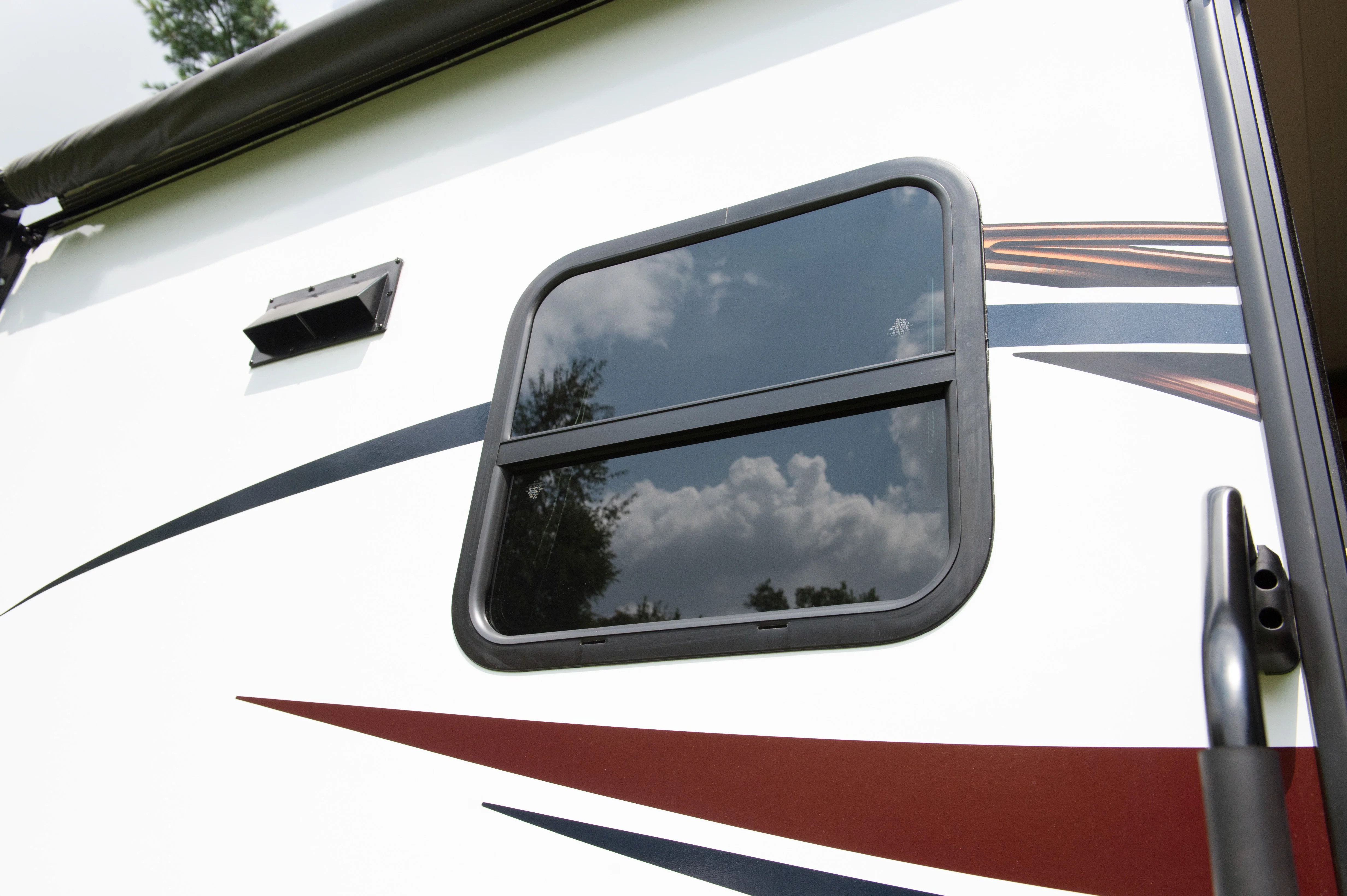 Lippert 8800 Series window installed on a trailer