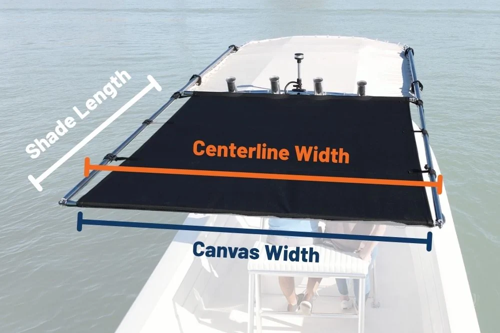 Boat Shade Dimension Measurements