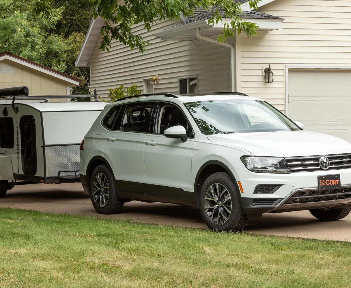 CUV Towing a Camper Trailer