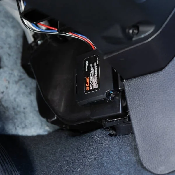 CURT brake controller wiring kit installed