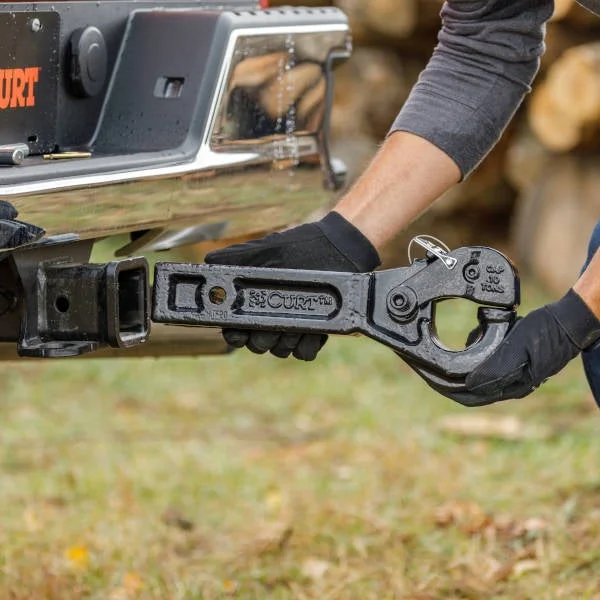CURT pintle hook hitches are designed for strength and heavy-duty, reliable towing.