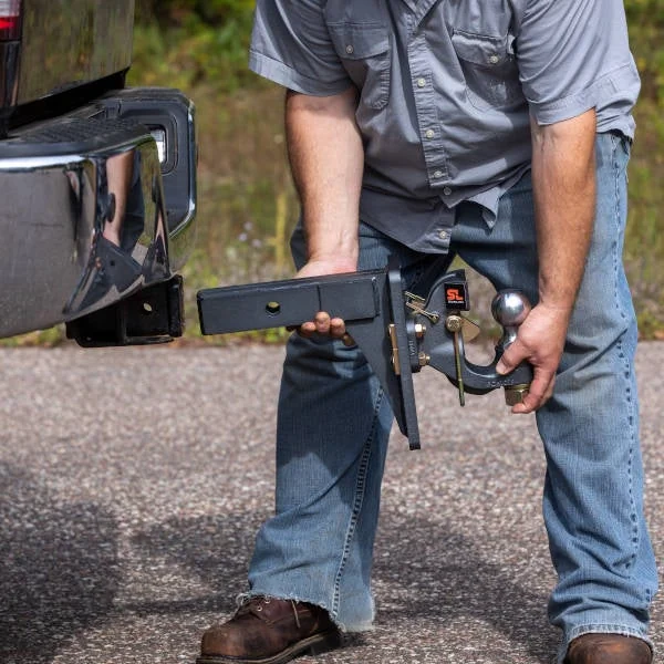CURT pintle ball hitches are made for heavy-duty towing of up to 60,000 lbs GTW.