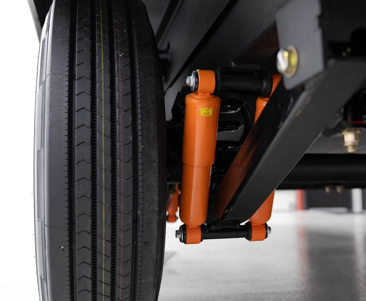 CURT Touring coil suspension system installed on an RV
