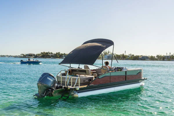 Electric Bimini Top Open