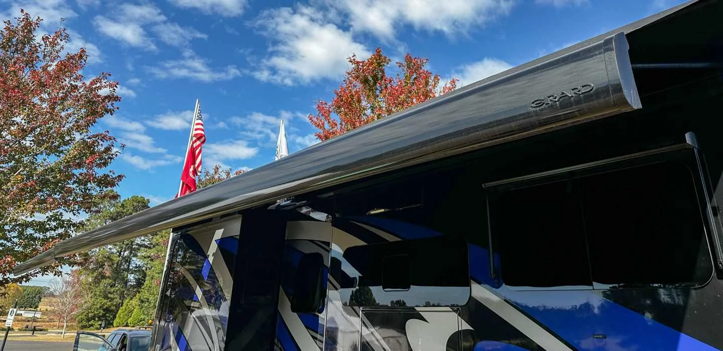 Girard RV awning installed on motorhome