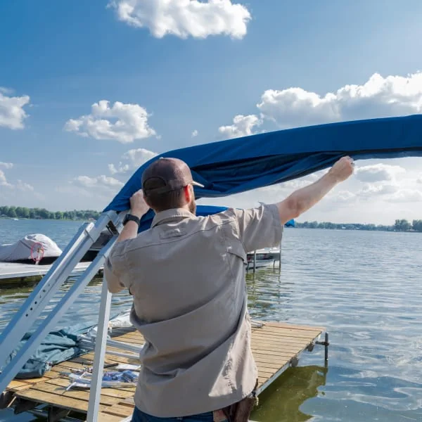 manual bimini top hardware