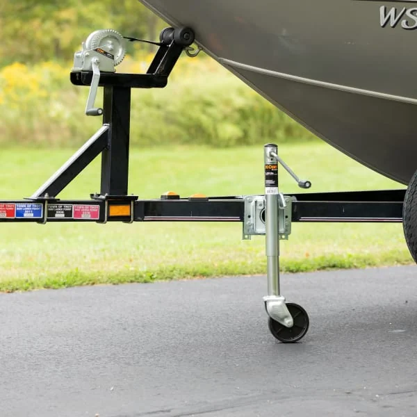 Boat Trailer Jack on A-Frame of Boat Trailer Boat Trailer Jack on A-Frame of Boat Trailer