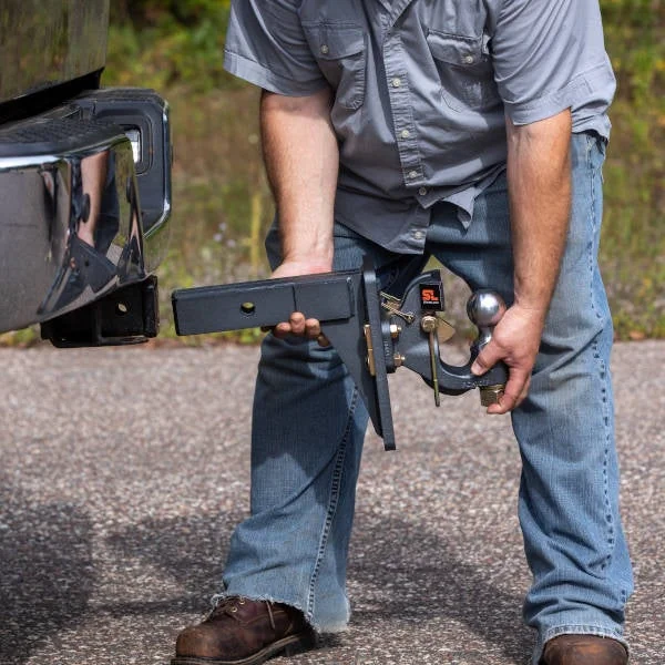 CURT pintle hook hitches are drop-forged and made for heavy-duty towing.