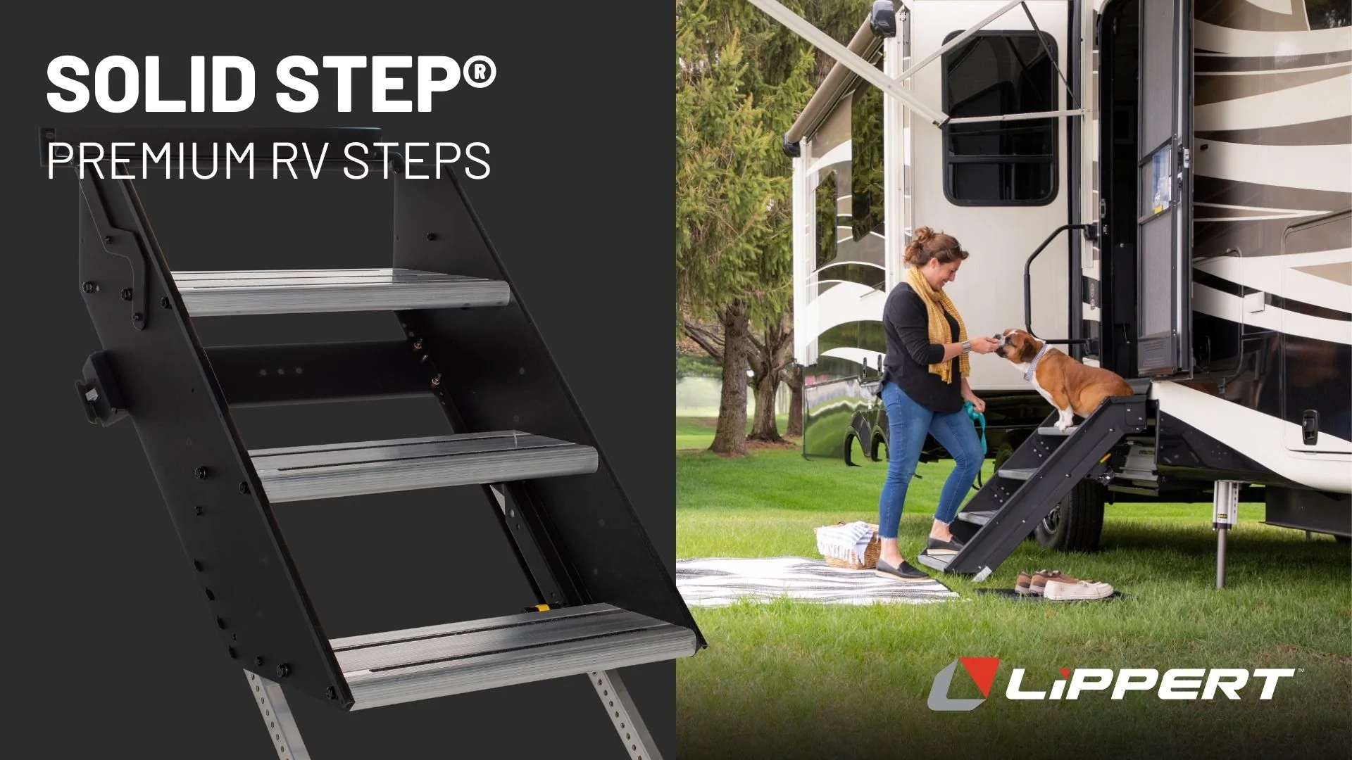 Lippert Solid Step Premium RV Steps