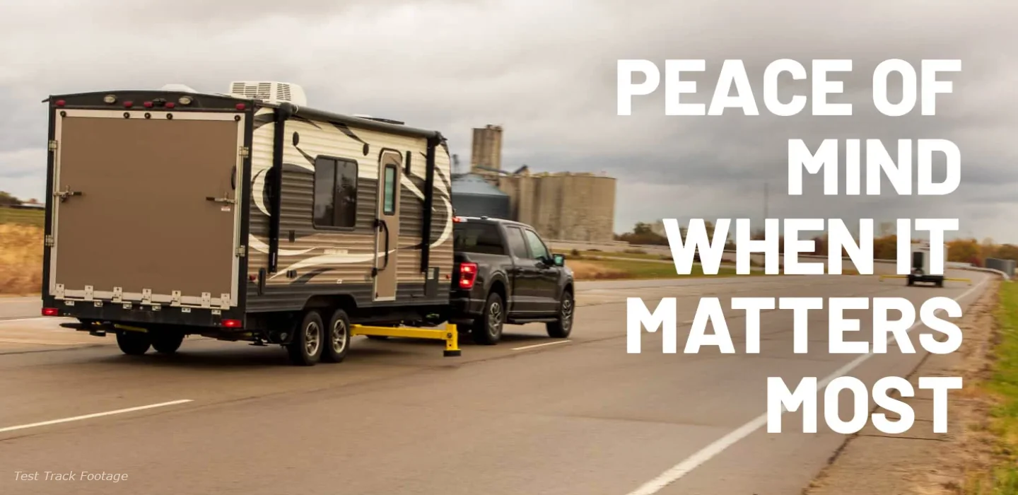 True Course electronic sway control for Truck and camper