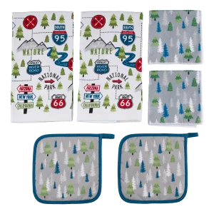 Travel Trailer Kitchen Towels Hot Pads