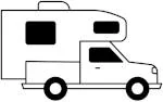 Truck Camper RV Icon