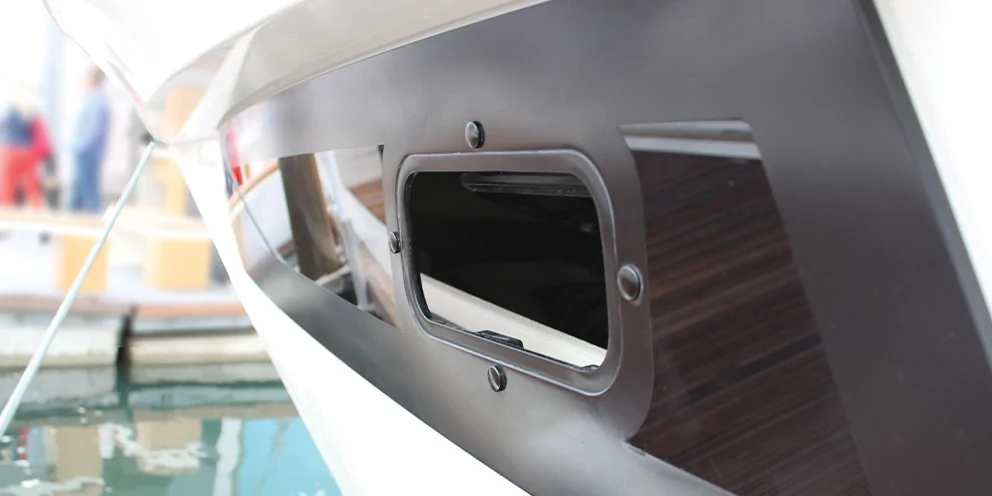 Portlight in Boat Hull Portlight in Boat Hull