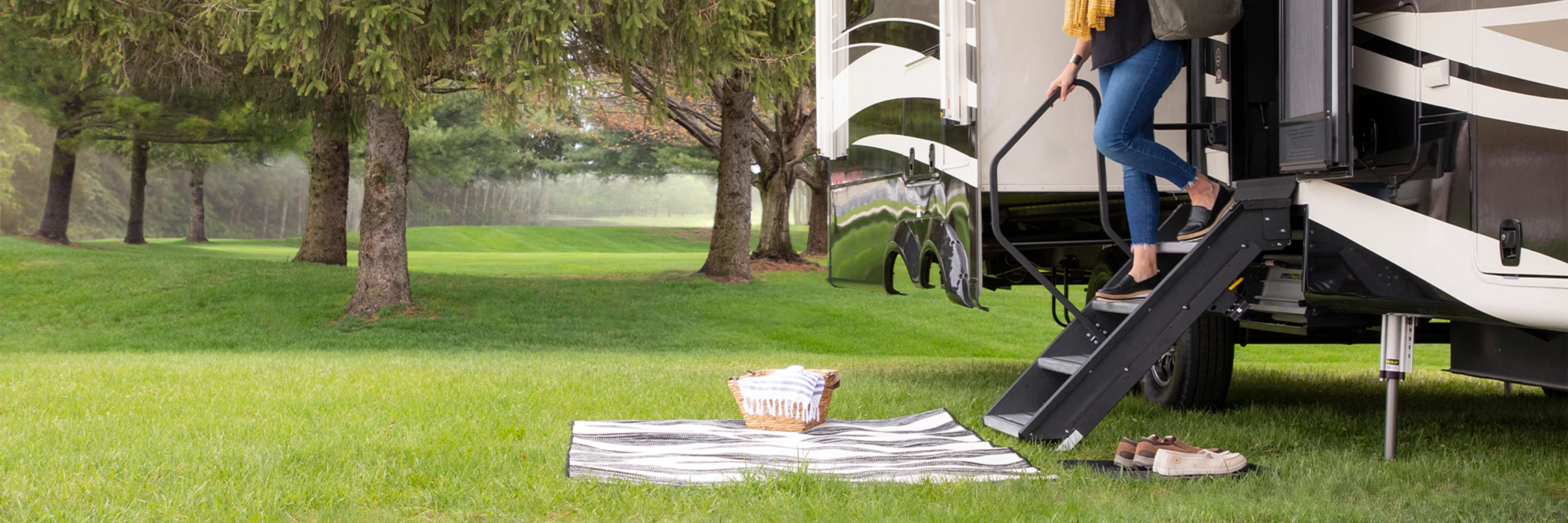 RV steps and accessories