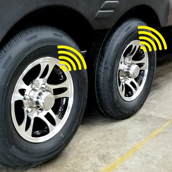 Tire pressure and temperature monitoring