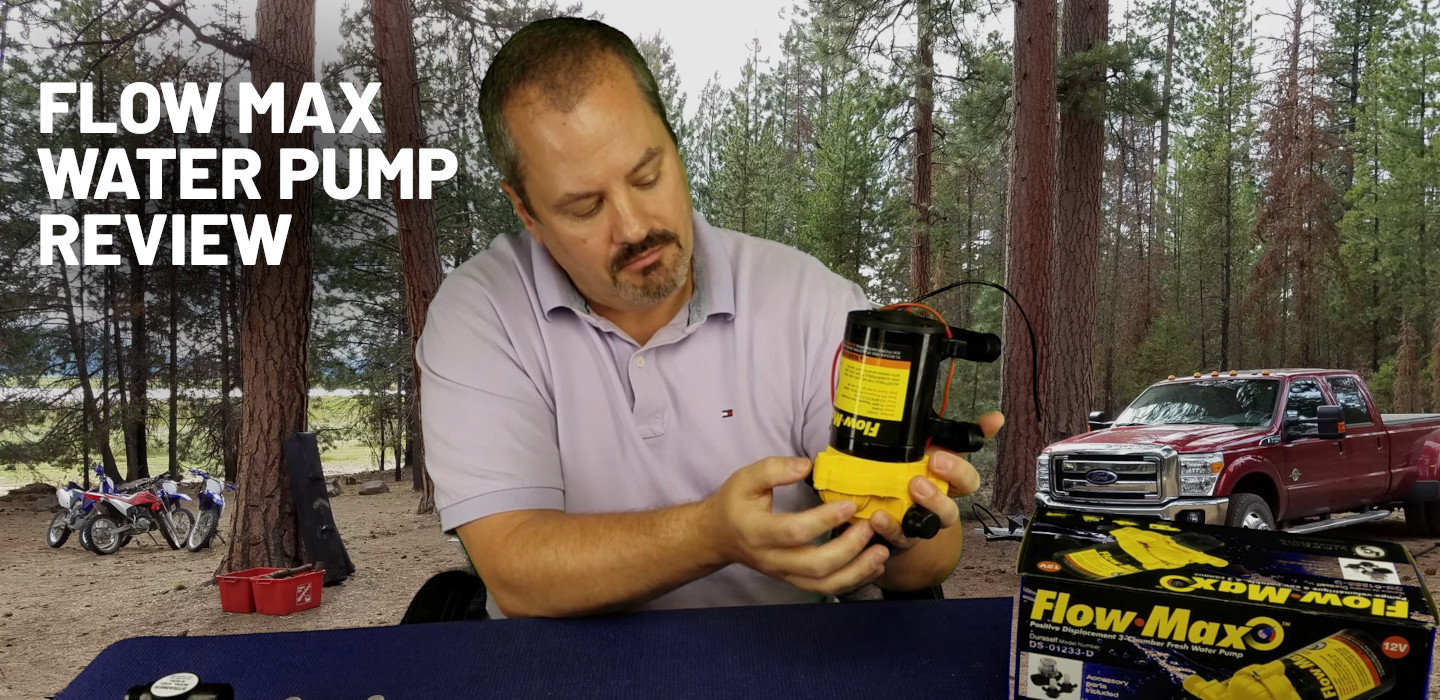 Jim Tanner reviewing the Flow Max Water Pump