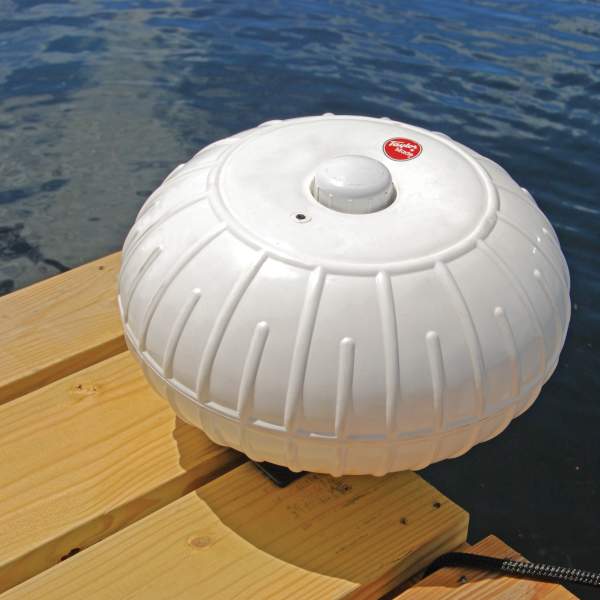Dock wheel on a boat dock Dock wheel on a boat dock