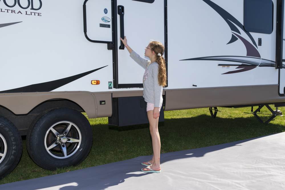 Latch Extension for RV Door Easier Access