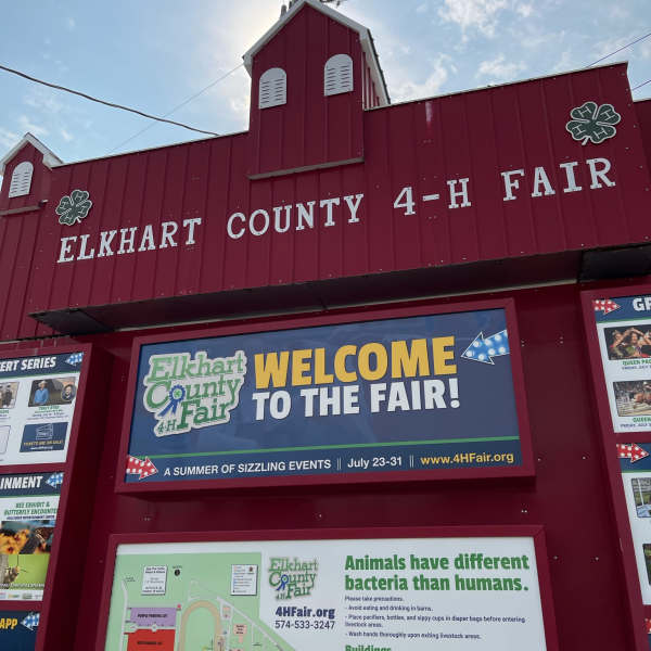 Elkhart County 4-H Fair sign