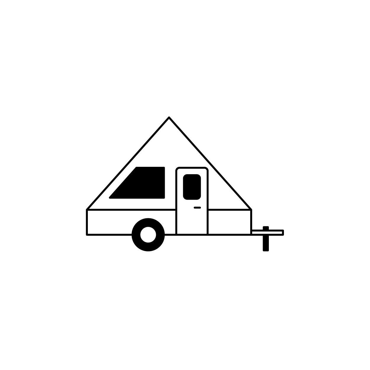 A-frame Camper Clip Art