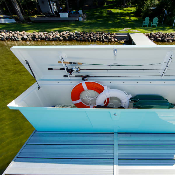 The best dock box for fishermen feature built-in fishing pole storage
