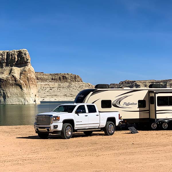 Boondocking at Lone Rock Beach
