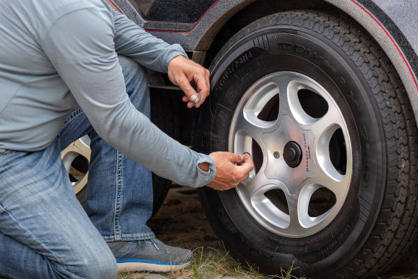 Check Tire Pressure on RV Tires