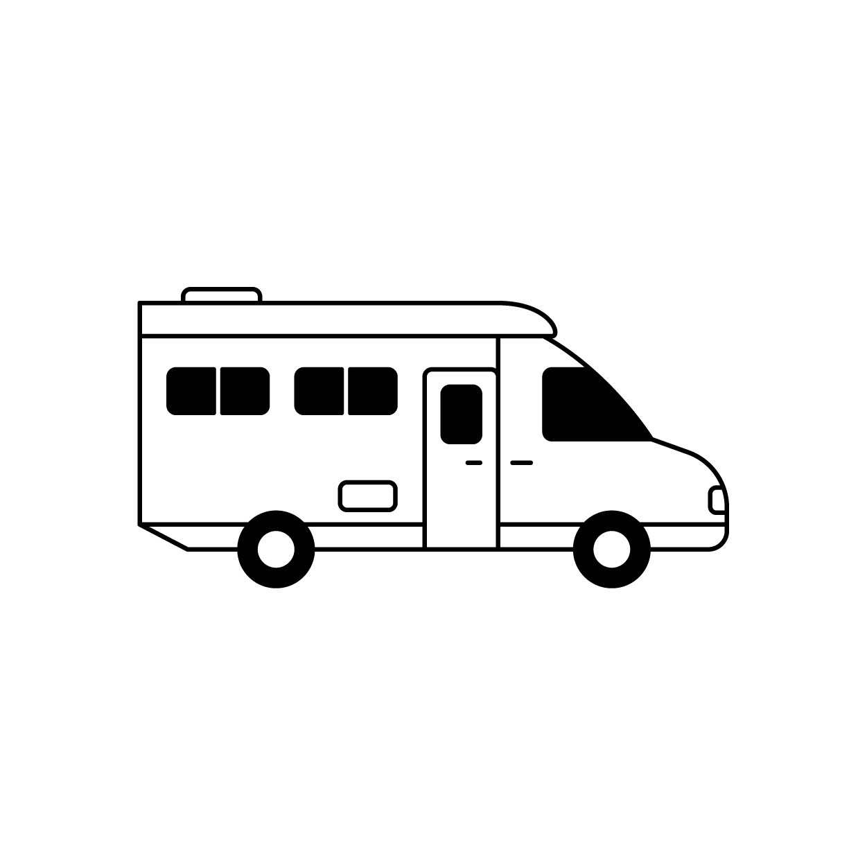 Class B+ RV Clip Art