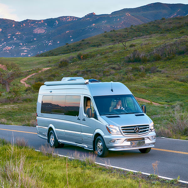 Class B Motorhome Roadtrip Hill Country Mercedes