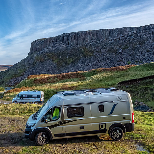 Conversion Van Campout Cliffs and Plains