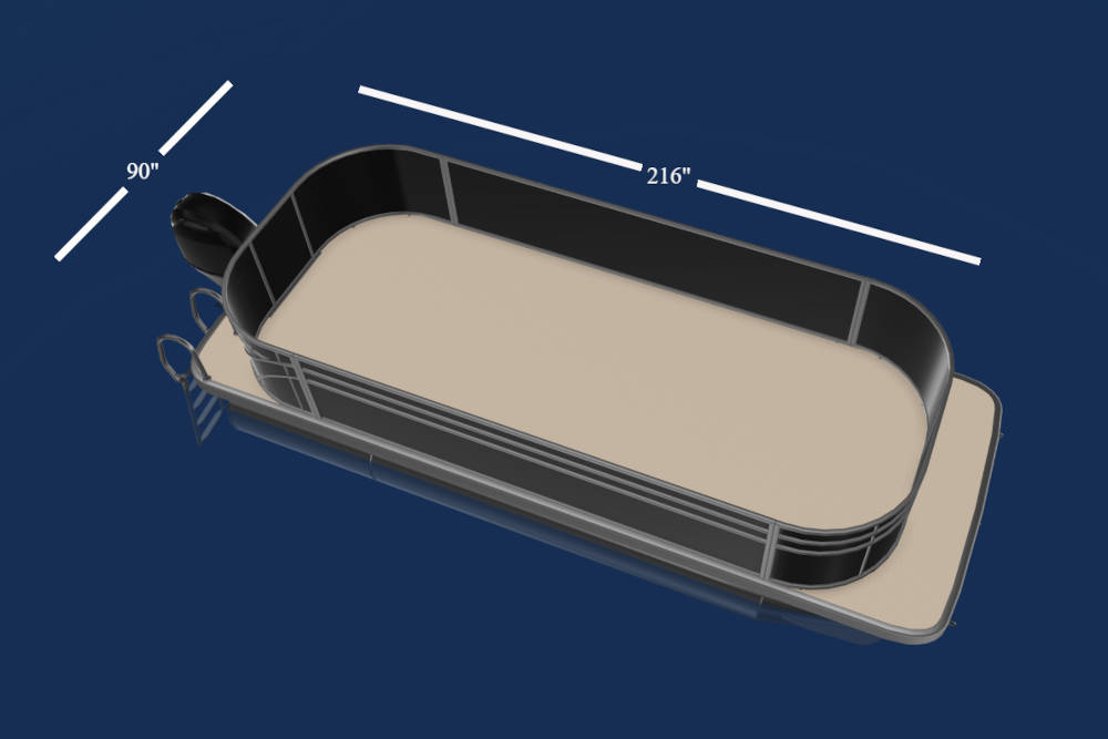 Empty Custom Pontoon Boat Design