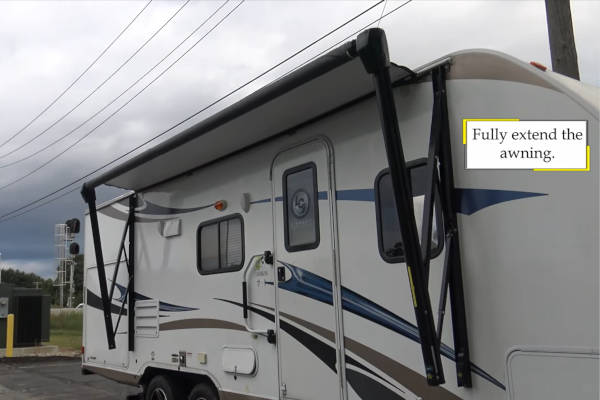Fully extend your Awning