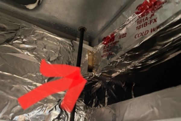 Holes in the plenum space