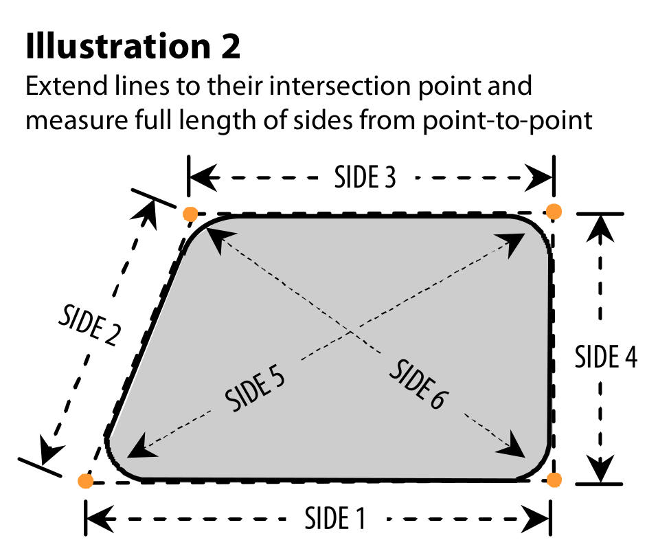 Parallelogram / trapezoid-shaped window illustration