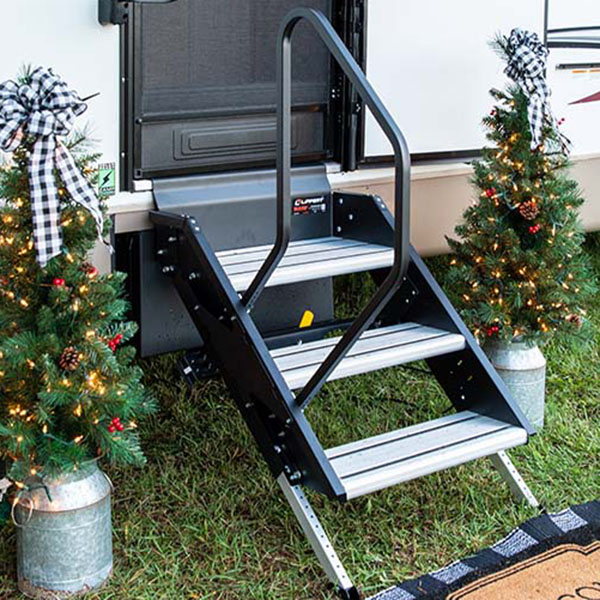 Lippert Solid Step entry assist handrail