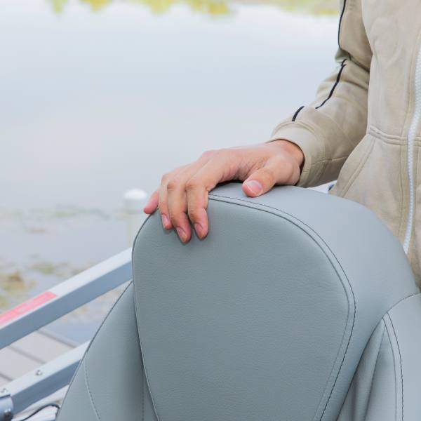 River Rock Gray Replacement Pontoon Seat