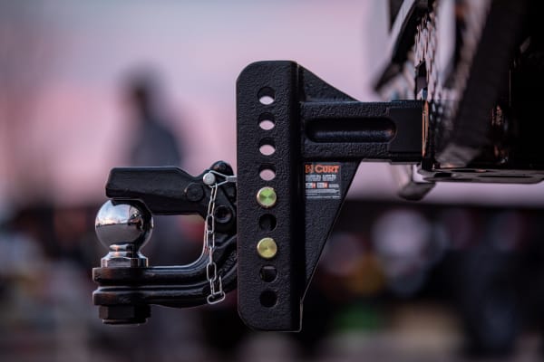 Pintle Ball Hitch Adjustable Channel Mount CURT