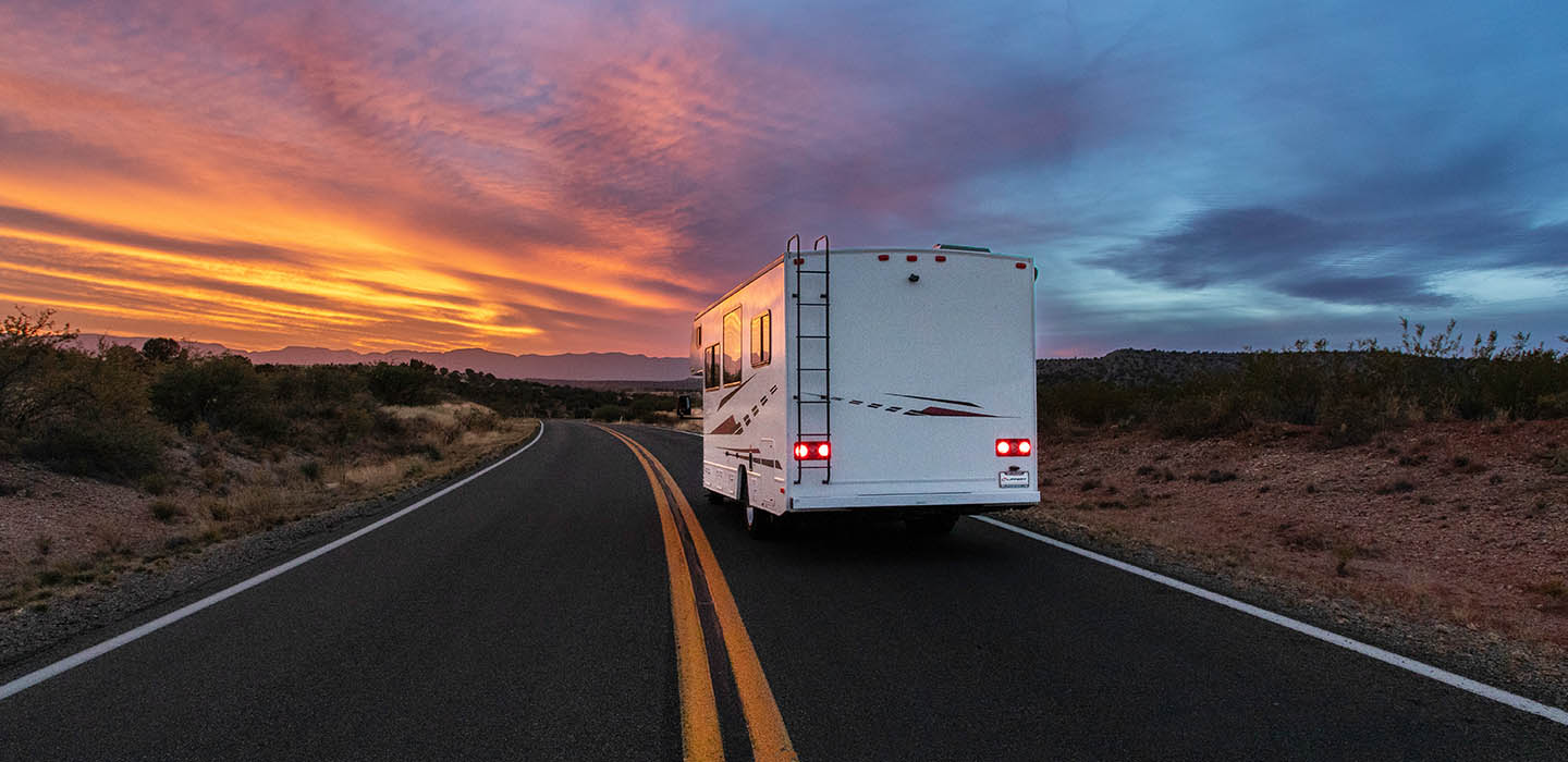 RV on Sunset Road