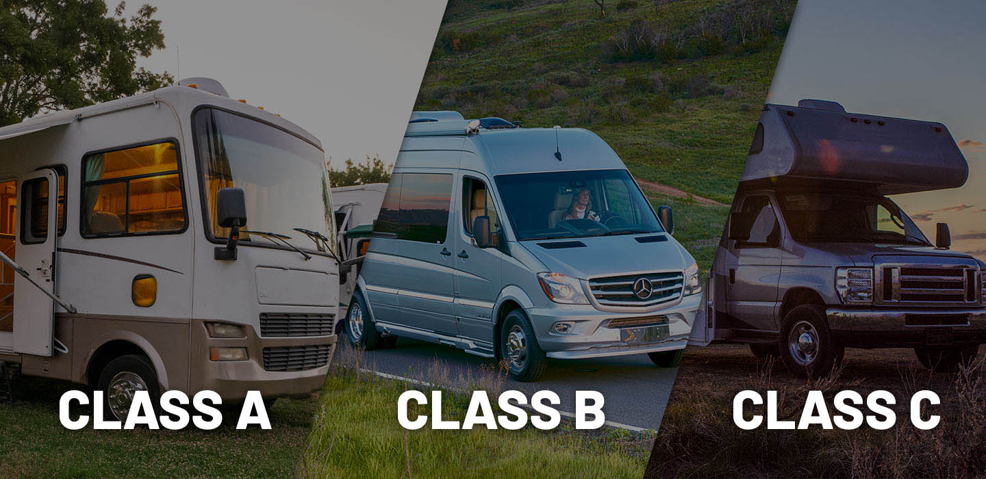 RV Names & Types - Class A, B, C