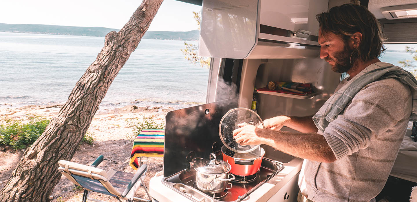 Cooking on an RV stovetop