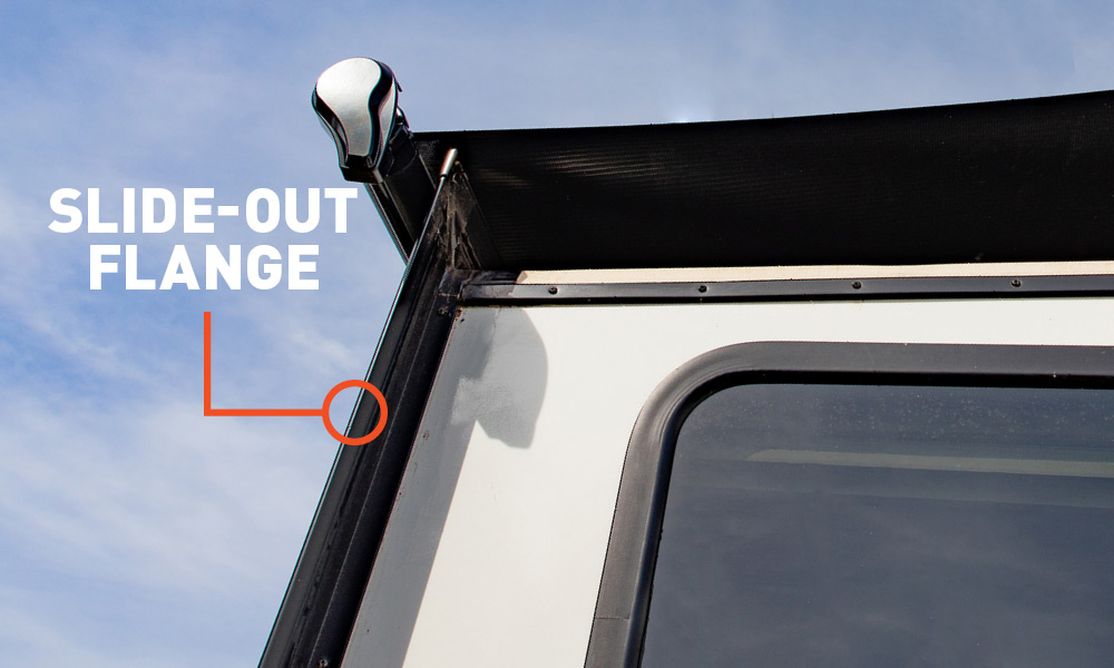 RV Slide Out Flange on an RV Slide Out RV Slide Out Flange on an RV Slide Out
