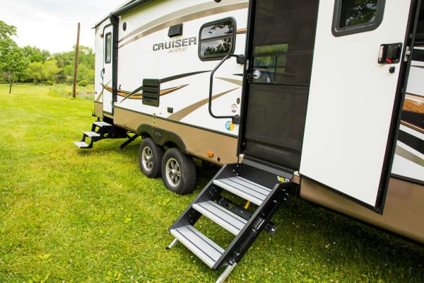 Solid Step RV Steps Entry for Travel Trailer