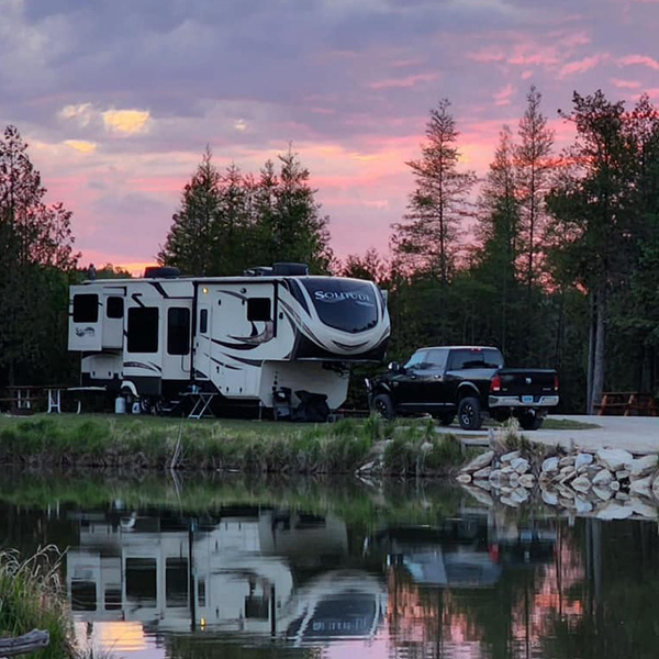 Summer RV camping in Michigan