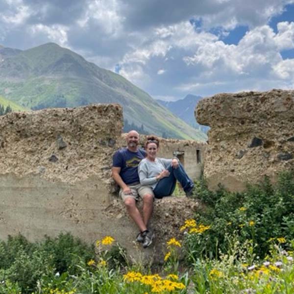 Tammy and Greg Cash adventuring in the mountains