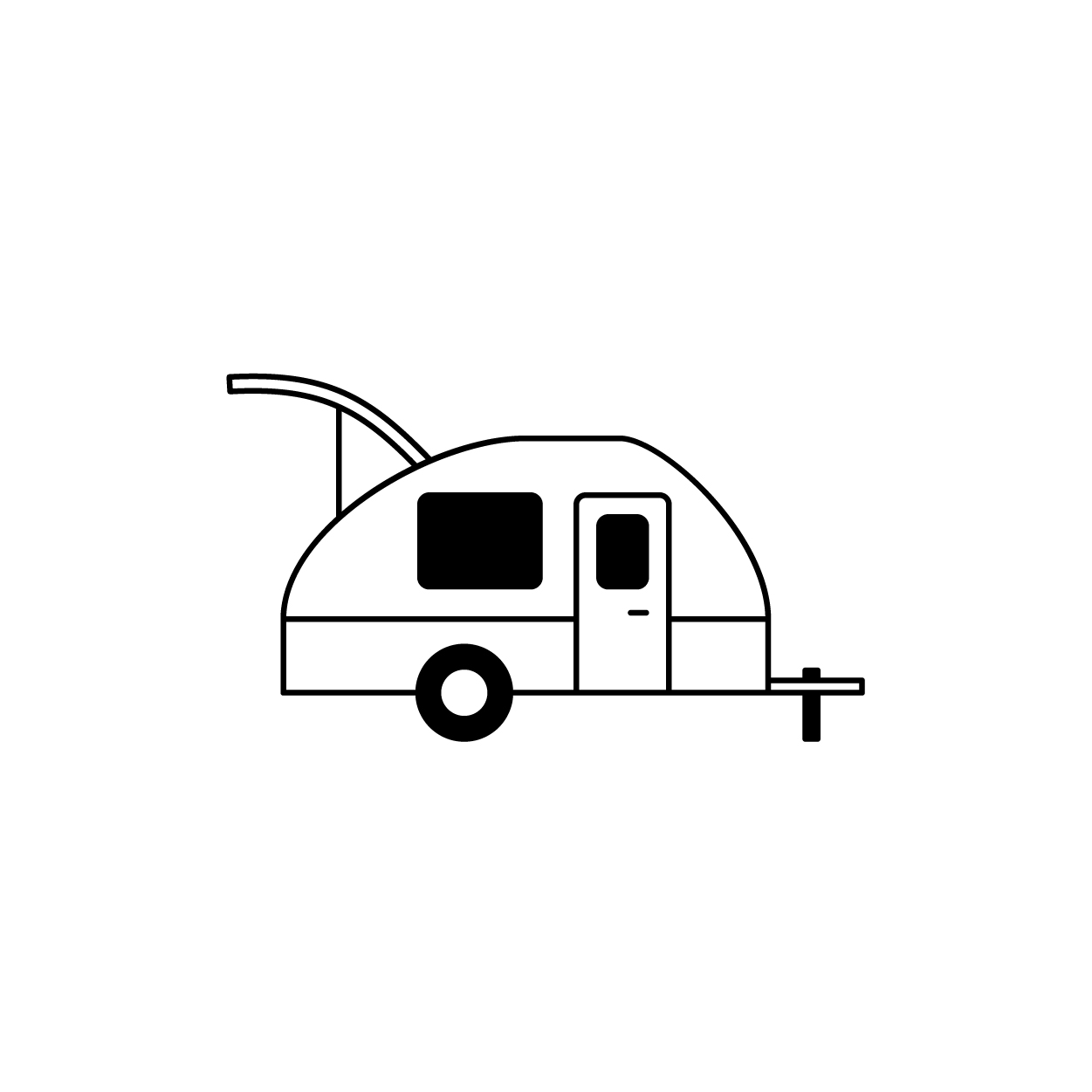 Tear Drop Camper Clip Art